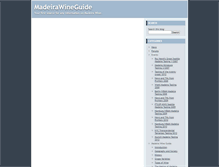 Tablet Screenshot of madeirawineguide.com